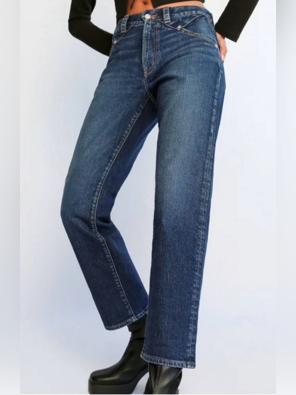 AG Daily Blue Nidra Legacy Slim Barrel Jeans Women’s Size 26 High Rise Blue